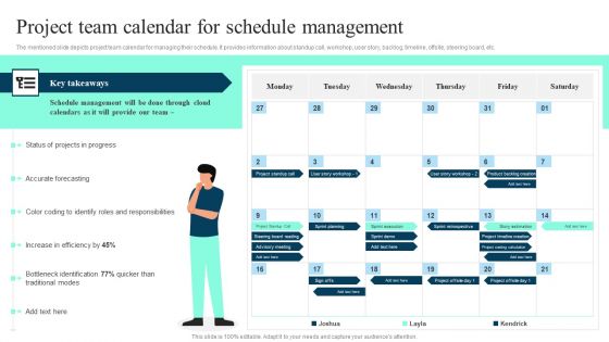 Project Team Calendar For Schedule Management Ppt PowerPoint Presentation Diagram Lists PDF Project Team Calendar For Schedule Management Ppt PowerPoint Presentation Diagram Lists PDF