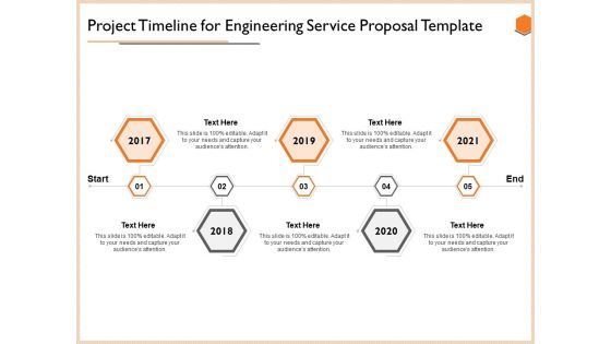 Project Timeline For Engineering Service Proposal Template Mockup PDF