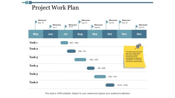 Project Work Plan Ppt PowerPoint Presentation Pictures Gallery