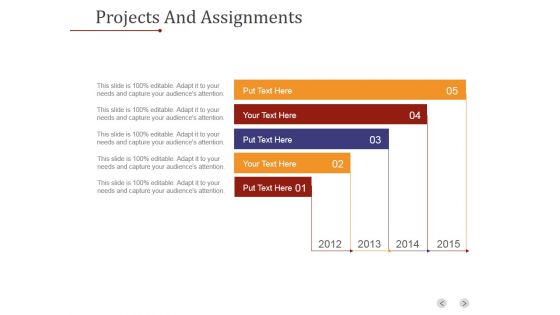 Projects And Assignments Template 1 Ppt PowerPoint Presentation Design Templates