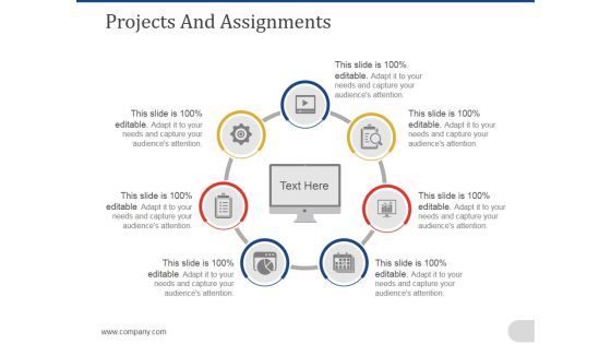 Projects And Assignments Template 1 Ppt PowerPoint Presentation File Slide