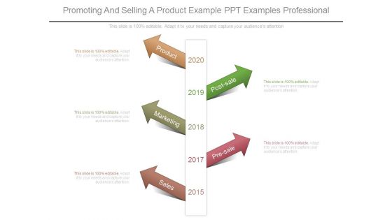 Promoting And Selling A Product Example Ppt Examples Professional