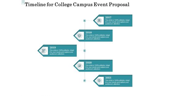 Promoting University Event Timeline For College Campus Event Proposal Ppt File Guidelines PDF