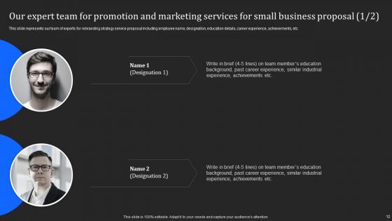 Promotion And Marketing Services For Small Business Proposal Ppt PowerPoint Presentation Complete Deck With Slides