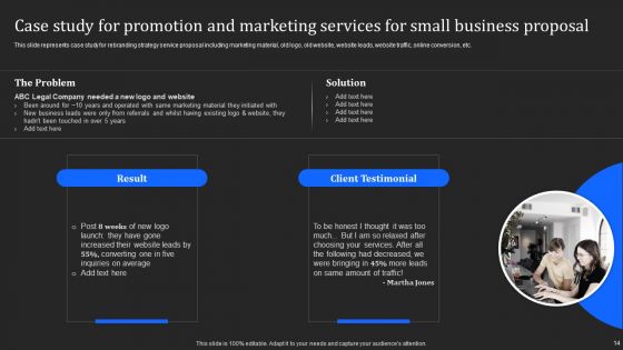 Promotion And Marketing Services For Small Business Proposal Ppt PowerPoint Presentation Complete Deck With Slides