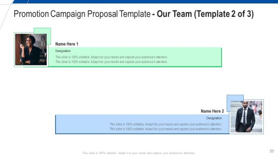 Promotion Campaign Proposal Template Ppt PowerPoint Presentation Complete With Slides