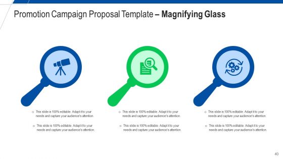 Promotion Campaign Proposal Template Ppt PowerPoint Presentation Complete With Slides