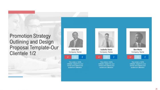 Promotion Strategy Outlining And Design Proposal Template Ppt PowerPoint Presentation Complete Deck With Slides