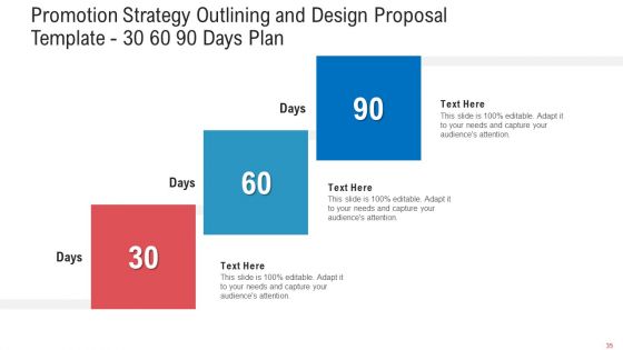 Promotion Strategy Outlining And Design Proposal Template Ppt PowerPoint Presentation Complete Deck With Slides