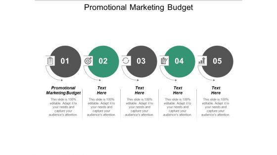 Promotional Marketing Budget Ppt PowerPoint Presentation Infographics Skills Cpb