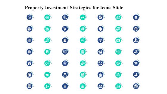 Property Investment Strategies Property Investment Strategies For Icons Slide Ppt PowerPoint Presentation Infographic Template Clipart PDF