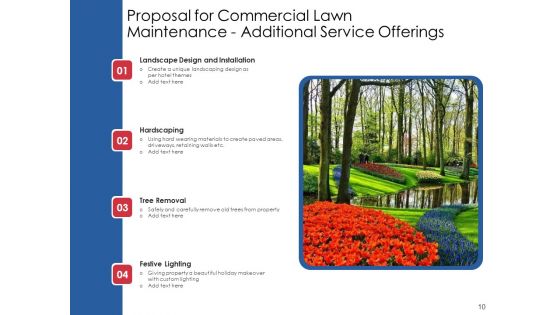 Proposal For Commercial Lawn Maintenance Ppt PowerPoint Presentation Complete Deck With Slides
