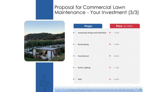 Proposal For Commercial Lawn Maintenance Ppt PowerPoint Presentation Complete Deck With Slides