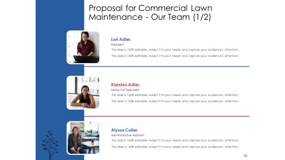Proposal For Commercial Lawn Maintenance Ppt PowerPoint Presentation Complete Deck With Slides