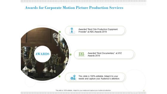 Proposal For Corporate Motion Picture Production Ppt PowerPoint Presentation Complete Deck With Slides