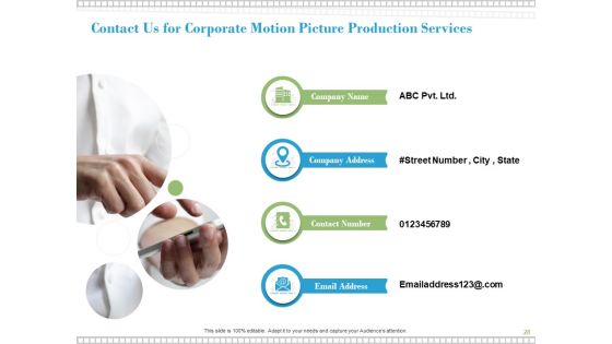 Proposal For Corporate Motion Picture Production Ppt PowerPoint Presentation Complete Deck With Slides