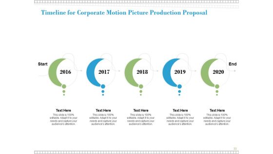 Proposal For Corporate Motion Picture Production Ppt PowerPoint Presentation Complete Deck With Slides