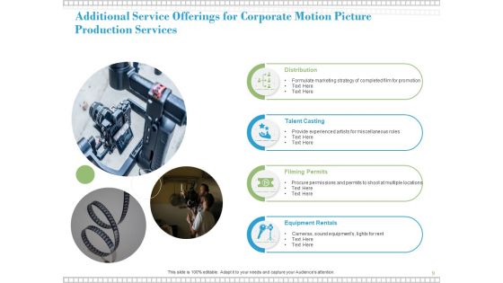 Proposal For Corporate Motion Picture Production Ppt PowerPoint Presentation Complete Deck With Slides