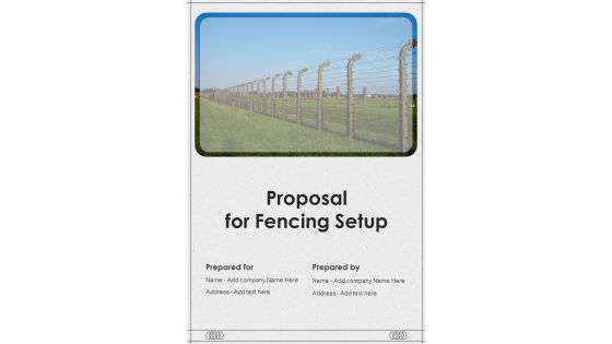 Proposal For Fencing Setup Example Document Report Doc Pdf Ppt