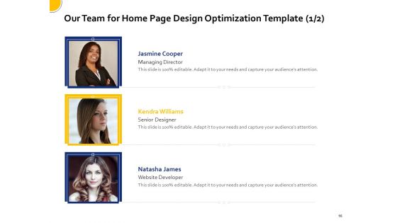 Proposal For Home Page Design Optimization Template Ppt PowerPoint Presentation Complete Deck With Slides