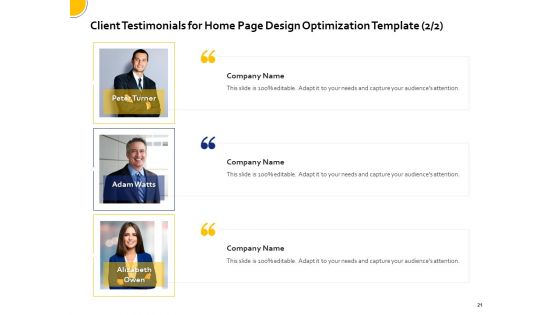 Proposal For Home Page Design Optimization Template Ppt PowerPoint Presentation Complete Deck With Slides