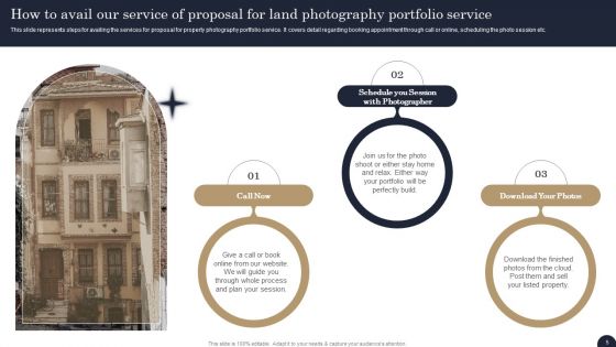 Proposal For Land Photography Portfolio Service Ppt PowerPoint Presentation Complete Deck With Slides