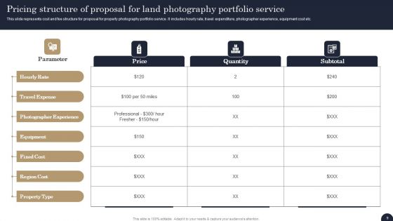 Proposal For Land Photography Portfolio Service Ppt PowerPoint Presentation Complete Deck With Slides