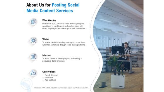 Proposal For Posting Social Media Content Ppt PowerPoint Presentation Complete Deck With Slides
