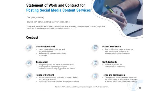 Proposal For Posting Social Media Content Ppt PowerPoint Presentation Complete Deck With Slides