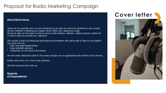 Proposal For Radio Marketing Campaign Ppt PowerPoint Presentation Complete Deck With Slides