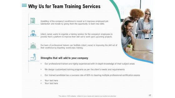 Proposal Staff Engagement Training And Development Ppt PowerPoint Presentation Complete Deck With Slides