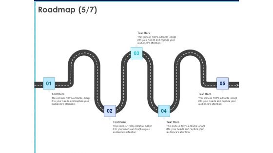 Proposal Template For Accounting Services Roadmap Five Stage Process Ppt Icon Portfolio PDF