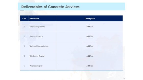 Proposal Template For Concrete Supplier Service Ppt PowerPoint Presentation Complete Deck With Slides