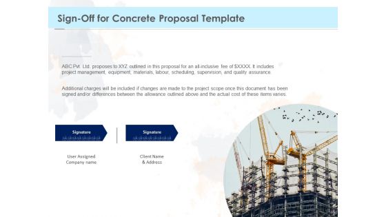 Proposal Template For Concrete Supplier Service Ppt PowerPoint Presentation Complete Deck With Slides