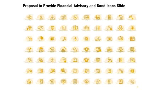 Proposal To Provide Financial Advisory And Bond Ppt PowerPoint Presentation Complete Deck With Slides