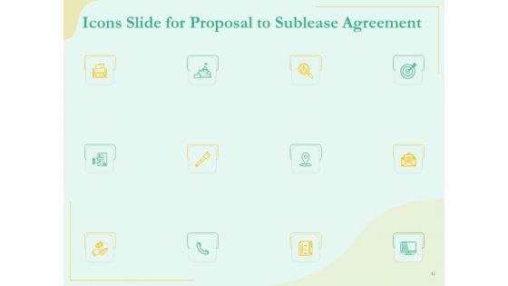 Proposal To Sublease Agreement Ppt PowerPoint Presentation Complete Deck With Slides
