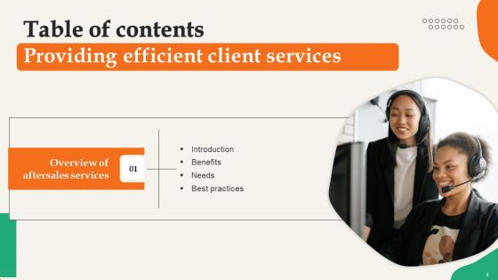 Providing Efficient Client Services Ppt PowerPoint Presentation Complete Deck With Slides