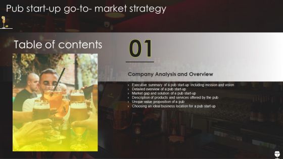 Pub Startup Go To Market Strategy