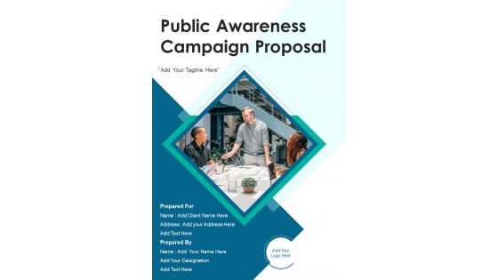 Public Awareness Campaign Proposal Example Document Report Doc Pdf Ppt