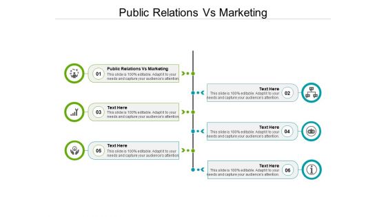 Public Relations Vs Marketing Ppt PowerPoint Presentation Professional Example Cpb