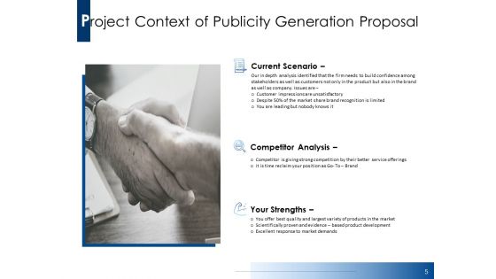Publicity Generation Proposal Ppt Powerpoint Presentation Complete Deck With Slides