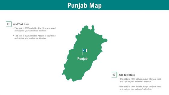 Punjab Map PowerPoint Presentation Ppt Template PDF