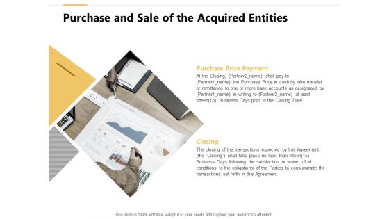 Purchase And Sale Of The Acquired Entities Ppt PowerPoint Presentation Styles Show