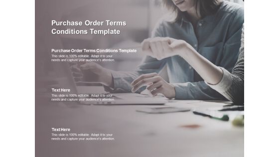 Purchase Order Terms Conditions Template Ppt PowerPoint Presentation Portfolio Designs Download Cpb Pdf