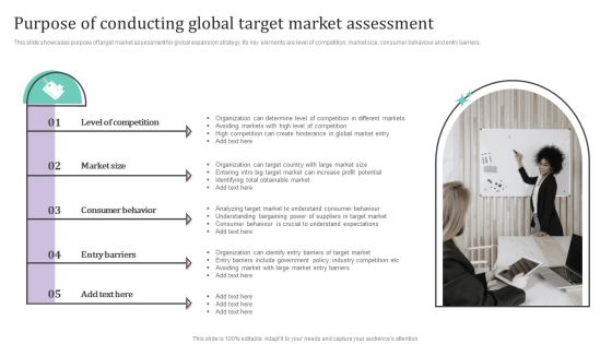 Purpose Of Conducting Global Target Market Assessment Ppt PowerPoint Presentation File Infographics PDF Purpose Of Conducting Global Target Market Assessment Ppt PowerPoint Presentation File Infographics PDF