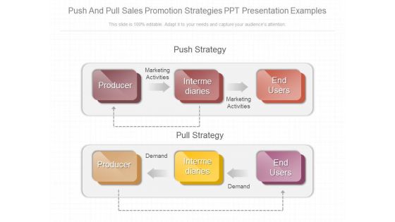 Push And Pull Sales Promotion Strategies Ppt Presentation Examples