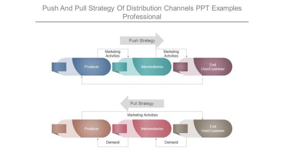 Push And Pull Strategy Of Distribution Channels Ppt Examples Professional