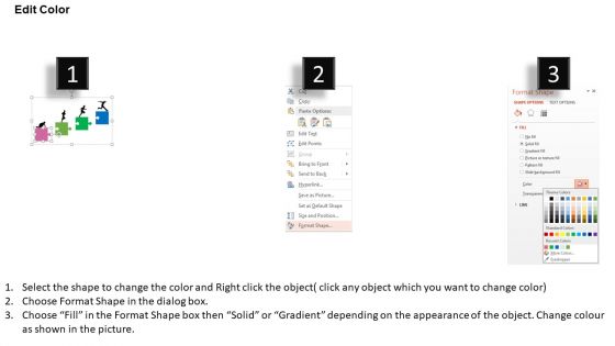 Puzzle Pieces For Growth And Success Powerpoint Templates