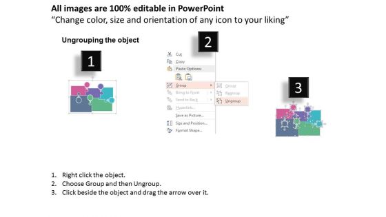 Puzzle Text Boxes Infographic Powerpoint Templates