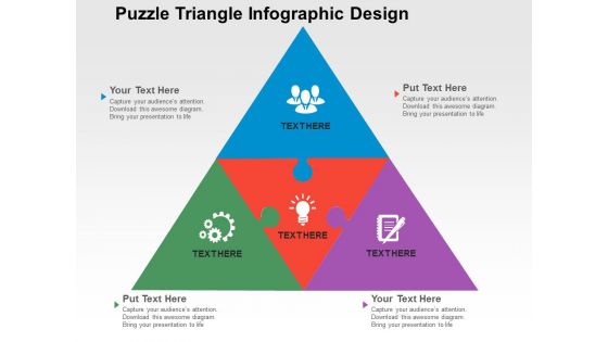 Puzzle Triangle Infographic Design Powerpoint Templates